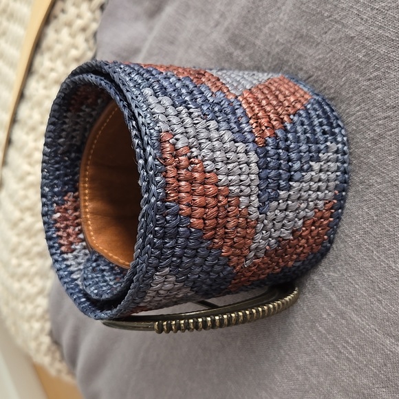 Sézane Carlie Raffia Belt Natural Texture | French Summer Accessory, Sz 80, VGC - Picture 6 of 12